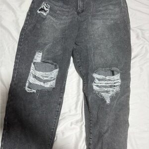 SHEIN Gray Denim Pants